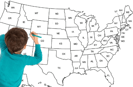 Printable:Clko9usctz0= Map of the United States